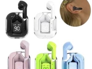 Air31 Wireless Earbuds with ENC, Crystal Clear Design, LED Display & Protective Case