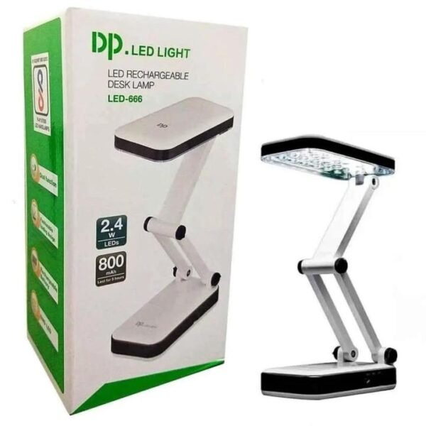 DP-666 Portable LED Desk Lamp – Rechargeable Reading Light for Home, Office & Study - Image 3